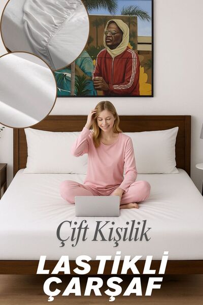 Dantelux Ranforce pamučna ploča - dvostruka (160 k 200 + 20 cm) - bela