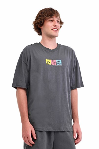 Kinetix ML LUELA 11HS102 5FX Gri Erkek Kısa Kol T-Shirt