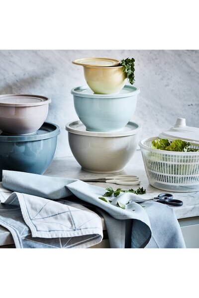 IKEA GARNITYREN Bowl with lid, set of 5, mixed colours