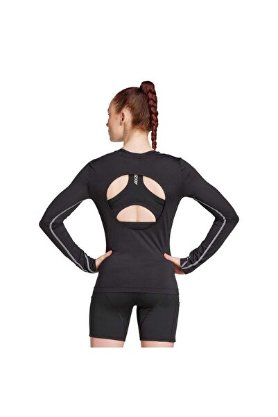 adidas Women's Black Adizero P Ls W Tshirt Jn9388
