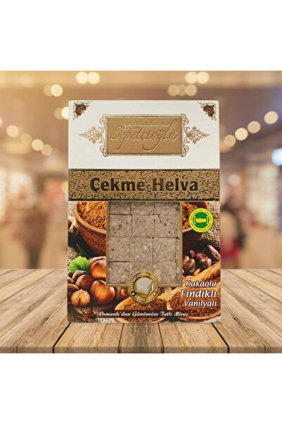 ÇEKME HELVA KAKAO VANİLYA FINDIKLI VAKUMLU PAKET 280 GR