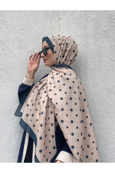 eyandis Yeni Sezon Kare Desen Soft Pamuk Rahat ve Zarif Şal