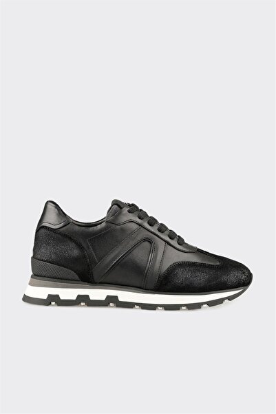Elle Shoes Siyah Deri Erkek Spor Ayakkabı