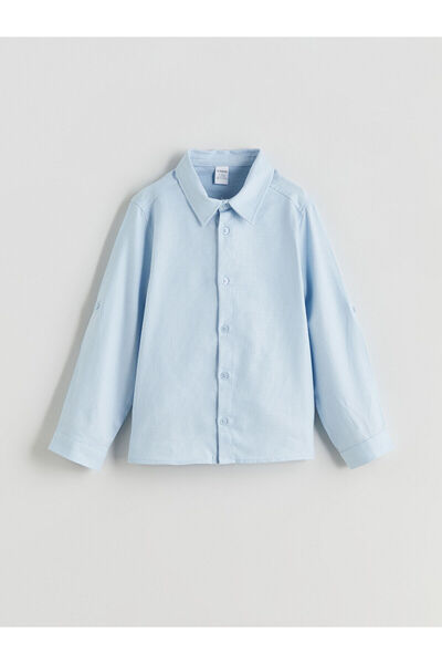 LC Waikiki Yeni Sezon Basic Uzun Kollu Erkek Çocuk Gömlek