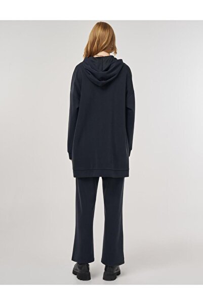 Kayra Hooded Detailed Double Set Black