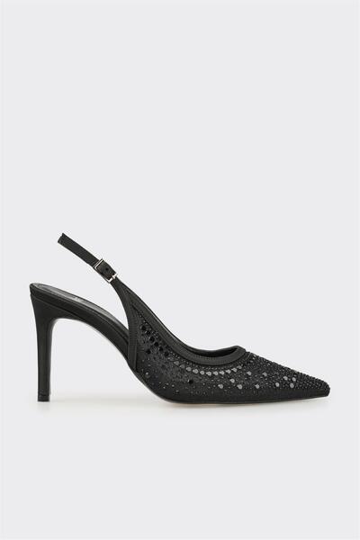 Elle Shoes Siyah Kadın Topuklu Ayakkabı