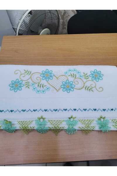 Firdevs moda çeyiz Çeyizlik İğne Oyalı Kadife Havlu