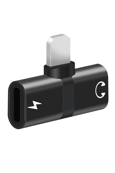Generic Lightning Adapter for iPhone 2 in 1 Dual Lightning Port Splitter 8-Pin T-Shaped Converter