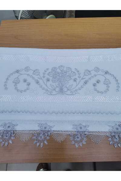 Firdevs moda çeyiz Çeyizlik İğne Oyalı Kadife Havlu