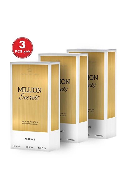 ALREHAB Million Secrets Perfume 50ml - 3 pieces
