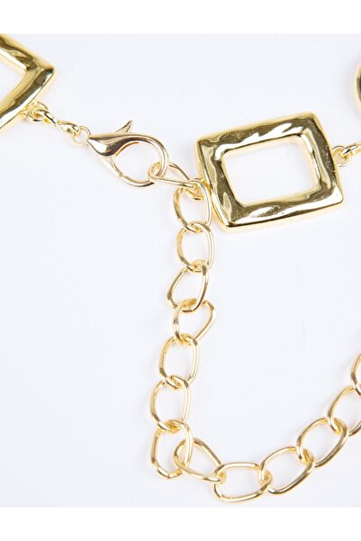 Jimmy Key Curea cu lanț strălucitor cu inel de culoare aurie