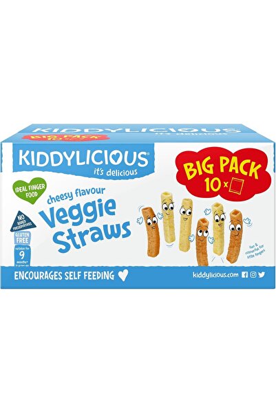 Kiddylicious Cheesy Veggie Straws - Delicious Finger Food Kids Snack - Gluten...