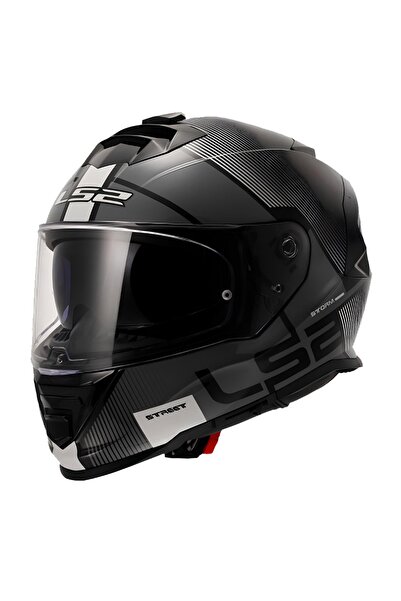 LS2 STORM 2 KASK KAPALI EPIC SİYAH-BEYAZ