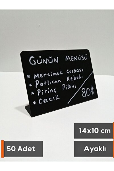 Şeffaf Etiket 50 komada brisivih tabličkih ploča sa imenom 14x10 cm, informac...