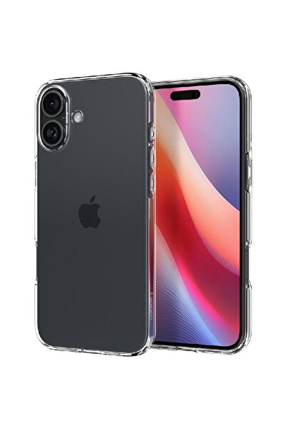Spigen Crystal Flex Back Cover Mobile Case for iPhone 16 Plus Crystal Clear