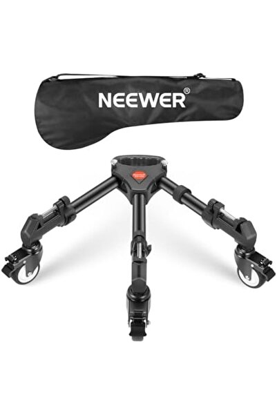 NEEWER Photography Tripod Dolly, Heavy Duty 50lbs Capacity Tripod Wheels with 3 inch Rubber Wheels,