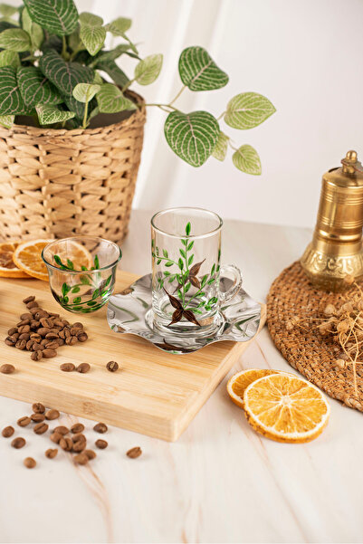 crystalhome 18 Piece Tea and Coffee Set