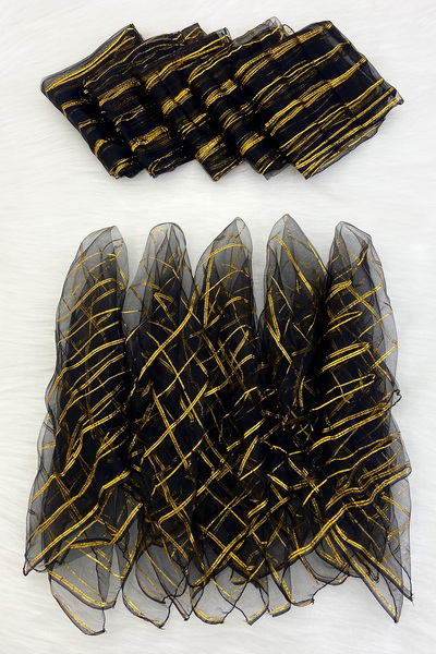 ZEYMERADE منديل زفاف كبير الحجم 70 سم ذهبي لامع، شال هينا لوصيفات العروس، شال...