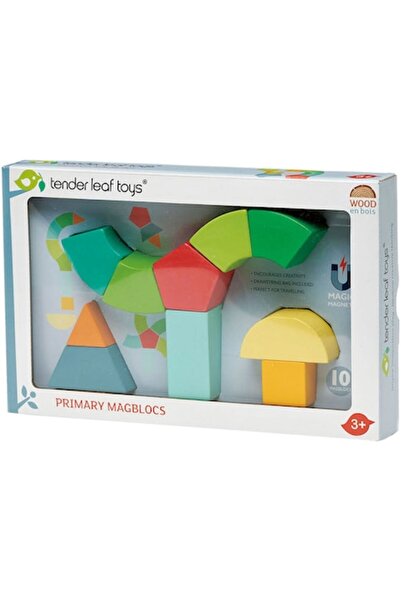 Tender Leaf Toys - Primary Magblocks, 10 pieces