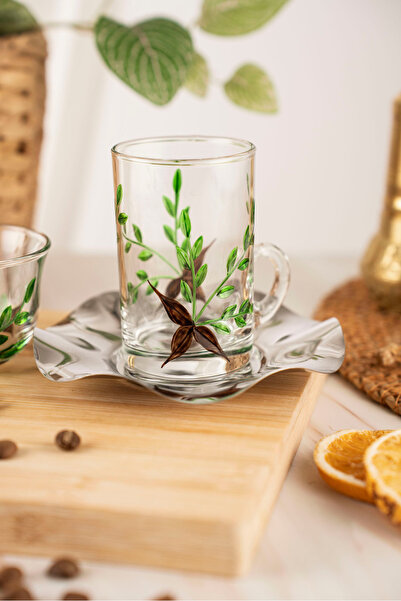 crystalhome 18 Piece Tea and Coffee Set