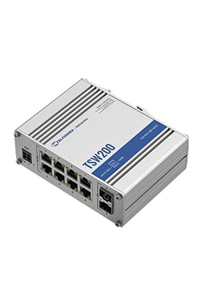 Teltonika Switch PoE+ Switch, 8 porturi ethernet, 2 porturi SFP