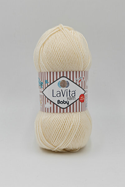 LaVita Yarn Fir de tricotat manual pentru bebeluși 100% acrilic anti-scămoșar...