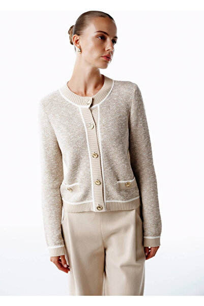 Knitss Natural Muline Knitwear Jacket