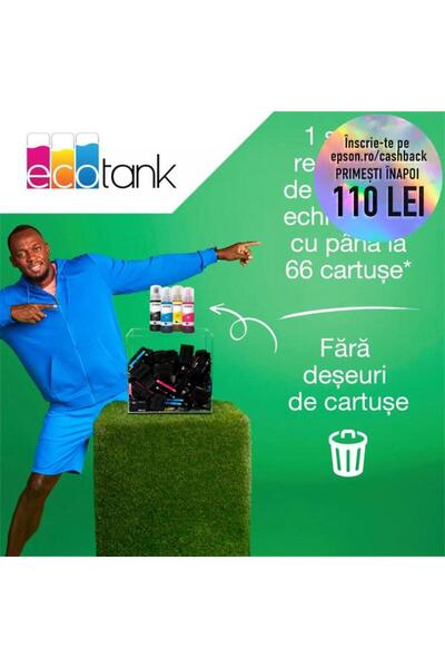 EPSON Multifunctional EcoTank L3280, A4, Color, 10 ppm, USB, Wireless (Black)