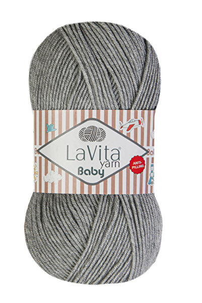 LaVita Yarn Baby Hand Knitting Yarn 100% Acrylic Anti-Pilling 100Gr (6026 Ala...