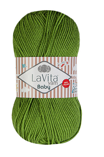 LaVita Yarn Fir pentru tricotat manual pentru bebeluși 100% acrilic anti-scăm...