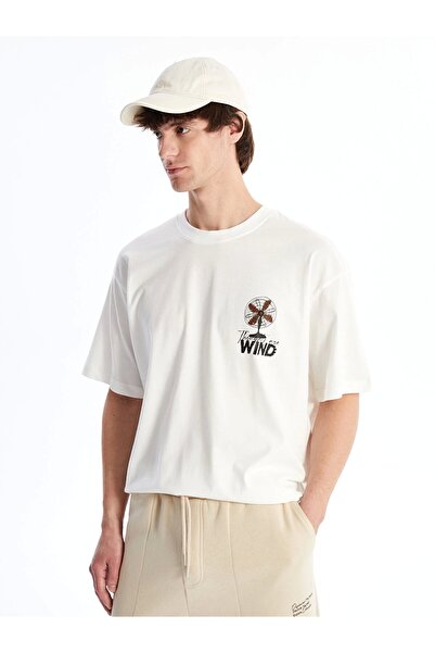 LC Waikiki Tricou pentru bărbați din bumbac pieptănat cu mânecă scurtă, cu de...