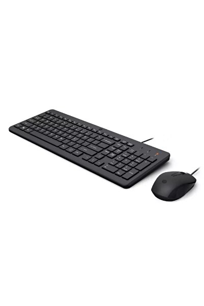 HP 150 Wired Keyboard and Mouse Combo, Black