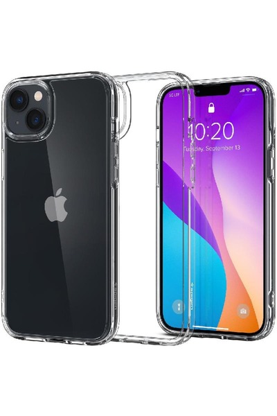 Spigen Crystal Hybrid Back Cover Mobile Case for iPhone 14 Plus Crystal Clear