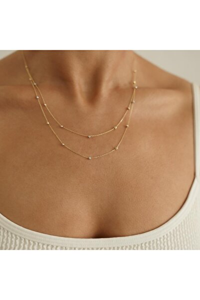 ALTINTAŞ KUYUMCULUK İkili Dorika Altın Kolye