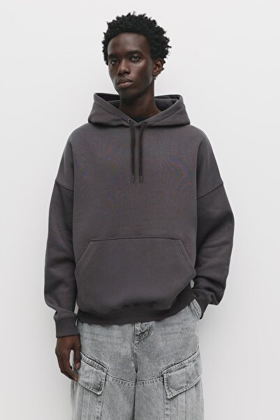 Pull & Bear Basic kapüşonlu sweatshirt
