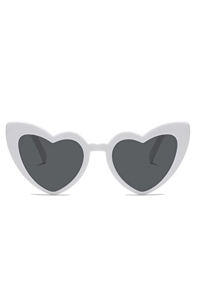 Flippy Heart-shaped Sunglasses for Bachelorette Party - White, UV Protection, 14.7×4.9×14.2 cm