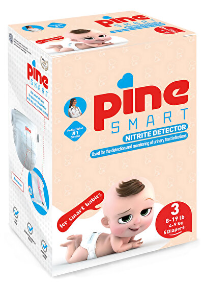 Pine SMART Akıllı Bebek Bezi 5’li (2, 3, 4, 5, 6 Beden (3–6 Kg / 4–9 Kg / 7–1...