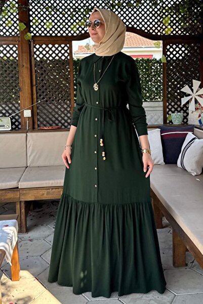 Rabia Şamlı Φόρεμα Süreyya πουκάμισο Σμαραγδένιο