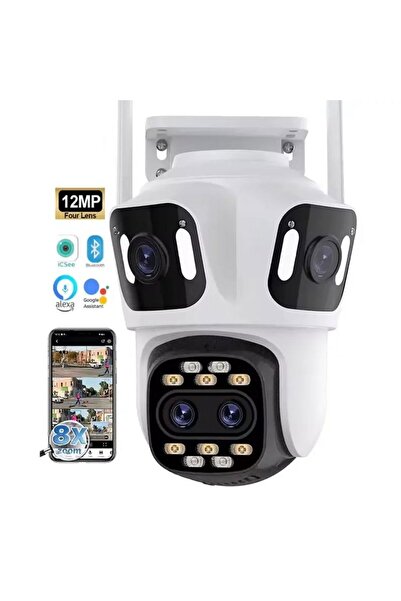 OEM WiFi Surveillance Camera, Bluetooth, P15-8X, Ultra HD, 4 Lenses, Wide Angle, 8X Zoom