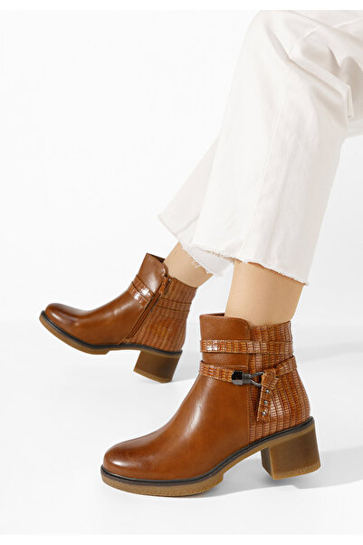 B T Shoes Ghete cu toc Savina maro