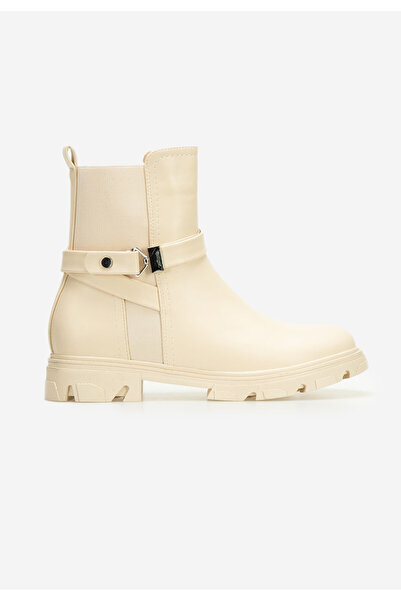 B T Shoes Γυναικεία μποτάκια Eviara μπεζ