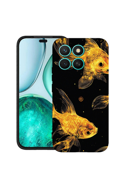 bestcase Carcasă subțire din silicon pentru Honor X7d / 400 Smart, Gold Fishe...
