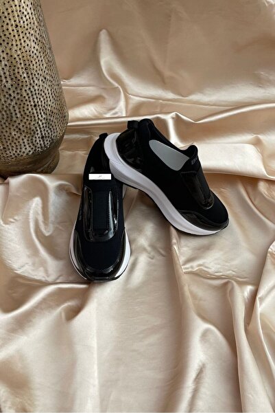 kibarca Siyah Ortopedik Tabanlı Spor Günlük Unisex Ayakkabı