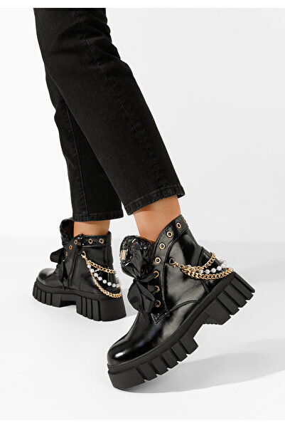 B T Shoes Γυναικεία μποτάκια Marigold Μαύρα