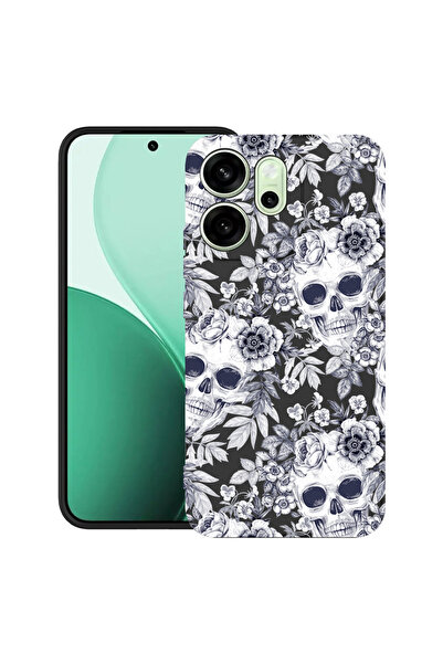 bestcase Αντικραδασμική θήκη για OPPO Reno13 FS / Reno13 F με σχέδιο νεκροκεφ...