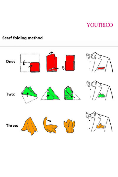 Youtrico Suit Bow Tie Handkerchief Cufflink-Premium Handmade 3-Piece