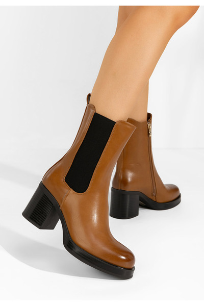 B T Shoes Camelové kotníková obuv Catrina