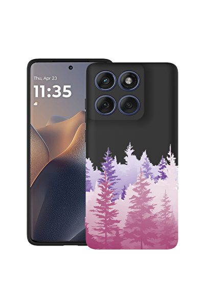 bestcase Carcasă antișoc pentru Motorola Edge 60 Pro cu design Lumini de dimineață în pădure, 2043681 B 1482