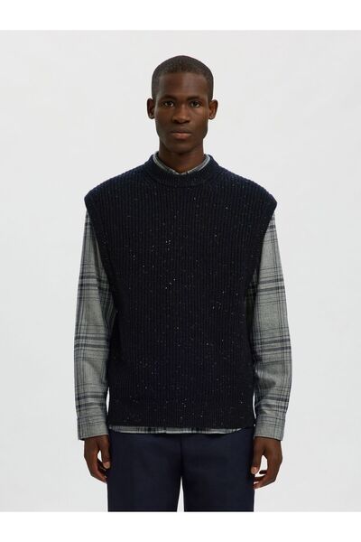 Selected Homme Strickweste Wollmix