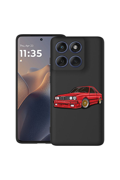 bestcase Carcasă antișoc pentru Motorola Edge 60 Pro cu design Mașină clasică...